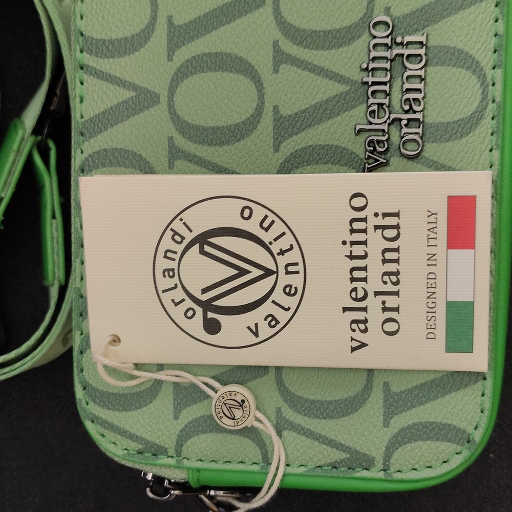 💚 Valentino Orlandi Crossbody Camera Bag in Green! New With Tags! - Picture 3 of 11